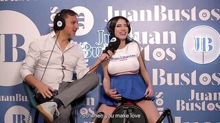 AmbarPrada preggy with big melons asks for 100% power in the sex machine - Juan Bustos Podcast