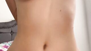 18 year old angel riding dick with her tits and ideal booty