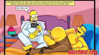 Christmas Present! Giving his wife as a gift to beggars! The Simptoons, Simpsons Hentai