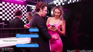 Sharing My Hot Blonde Wife With Some Other Dude in Club Bathroom - Mandy Rhea