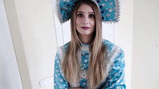 Oops! Snegurka made a mistake with the address... But the big shlong remained