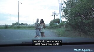 Public Agent Australian reality star MILF Hayley Vernon hardcore public doggy style at side of road