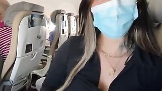 italian girl flashing big melons in public - compilation