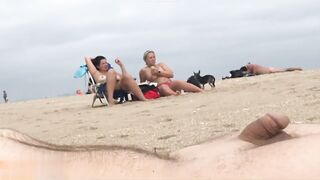 Lascivious to be seen by Sweethearts at the Pont of time of Jizz flow/nudist Beach