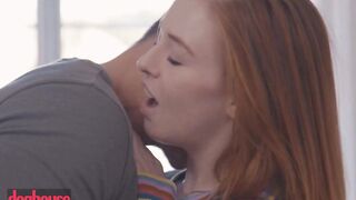 ADULTMOBILE - Redhead Madi Collins Rubs Her Vagina When Her Sexy Stepbrother Comes In And Fucks Her