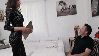 Femdom-Dominatrix Butt worshipped by boi