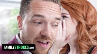 FamilyStrokes - Spoiled Stepdaughter Aubree Valentine Learns From Stepmommy How To Please A Dude