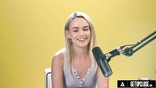 UP CLOSE - How Hotties Orgasm With Small Golden-Haired Khloe Kingsley! SOLO FEMALE MASTURBATION! FULL SCENE