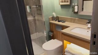 Stepmom shares the couch and her butt with a stepson