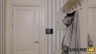 SHAME4K. This Stud seduced and owned stepmom's friend with shaggy-hair Tanya Foxxx