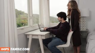 Young Man needs rough sex with hot MILF Athena Anderson before the finals — OopsFamily