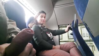 Voyeur seduces Mother I'd Like To Screw to Suck&Jerk his Weenie in Bus