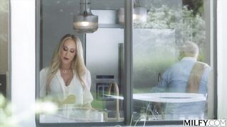 MILFY Hotwife Brandi Seduces Hubby's 2 Young Crazy Interns