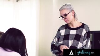 GIRLSWAY - The One And The Other Nasty Pliant Wives Want Anal Play & Their Marriage Counselor Is Here To Help!