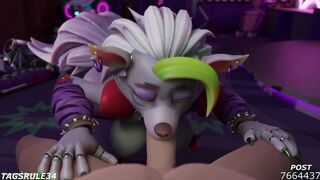 Roxanne Wolf FNAF hentai 3d compilation #two