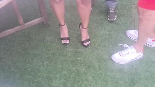 We went to a PARTY and My wife got FLOOZY taking two BIG JOCKS, CUCKOLD HUSBAND WATCHES