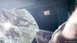 Public Ramrod Flash! A Naive Teen Caught Me Jerking Off in the Car on a Hiking Trail and Helped Me Out