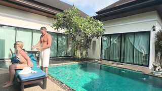 Lustful MILF banged her pool cleaner