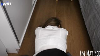 The boss came angry from a meeting and screwed his secretary in all her holes (part 2). Virtual sex