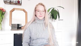 Ersties - Golden-Haired Sweetheart Anna Talks About the first Time That Chick Squirted