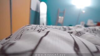 Step Mommy play Step son's wang to fuck and get Cum in Pussy whilst Share Daybed sex