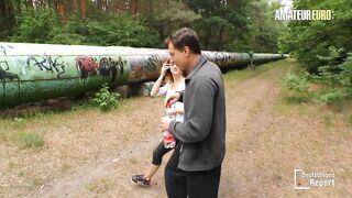 Lullu Gun Has Insane Pleasure Outdoors In The Bushes - AMATEUR EURO