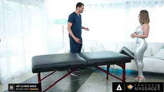 FANTASY MASSAGE - Naughty Stacked MILF Has Her Butt Stretched By Her Masseur's MASSIVE Schlong