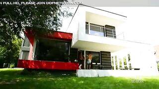 Sexy French Wife get's Triple penetrated And Cums like Mad!