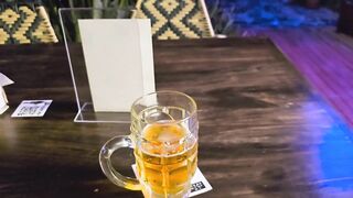 COLOMBIAN TEEN has risky PUBLIC SEX with stranger in a restaurant bathroom! - Abella Olsen