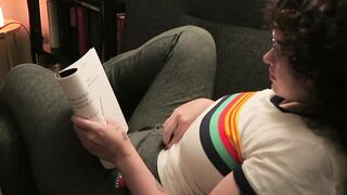 Nerdy White Cutie with Chunky Booty Squirts