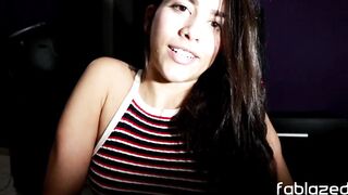 My 1st JOI. Spanish Instructions - Amateur Brunette hair