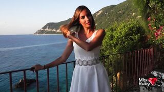 Wearing Vibrating Pants in Public - Hard Climax