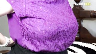 Excited British Granny Allison Plays with Her Unshaved Vagina Full Scene