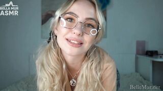 College gal is practicing to give JOI on you