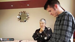 Old Lady Savana Screwed by Student Sam Bourne by AgedLove