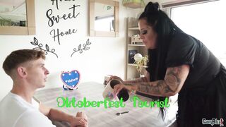 MILF Swallows big Saussages Octoberfest