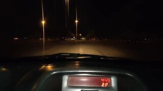 Sex with mother's friend in a car during night