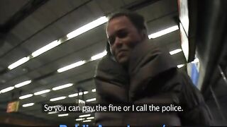 PublicAgent Short Gal gets screwed by ticket inspector