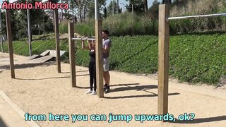 Follando Una Lalin angel de Culo y Tetas Grandes en un Parque Publico