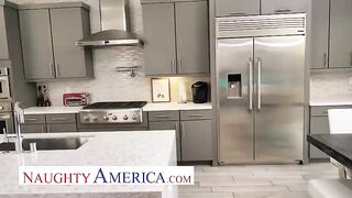 Slutty golden-haired teen, Lily Larimar likes to have rough sex, until she starts screaming from joy