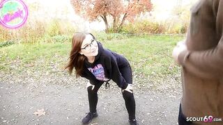 German Amateur Shower Creampie Fuck for Petite Teen TinyEmily after caught at Jogging