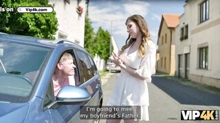 VIP4K. Lascivious and sneaky Dad fucked a cutie with claustrophobia in a locked bathroom