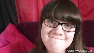 Bulky Nerdy Curvy PAWG Samantha, gets Anal and Facial, in Glasses, Big But