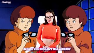 VELMA PLAYS WITH HER SNATCH WATCHING SCOOBY DOO PORN