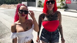 Filthy German Amateurs Humeyra_ophelia & Catcoxx Have Kinky Three-some POV - Mydirtyhobby