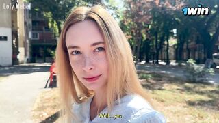 Helped a needy student and fucked her mere pennies - Loly Nebel