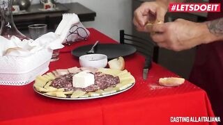 LETSDOEIT- Busty Italian MILF Gets The One And The Other Holes Drilled At Casting