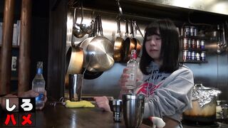 Small Asian brunette from a local restaurant is offering her cunt solely to very important clients