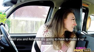 Female Fake Taxi Rough butt fucking and ass licking taxi ride