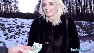 Public Agent - slender Italian golden-haired with small body stretched out by big dong in hotel room